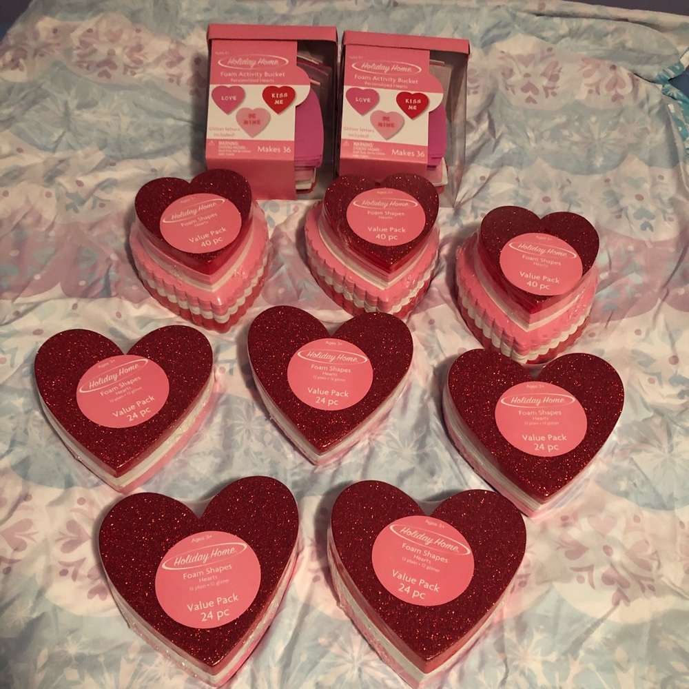 Valentine Foam Heart activity set